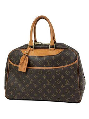 Louis Vuitton de Ville Handbag Bow Ring Vanity Monogram Brown